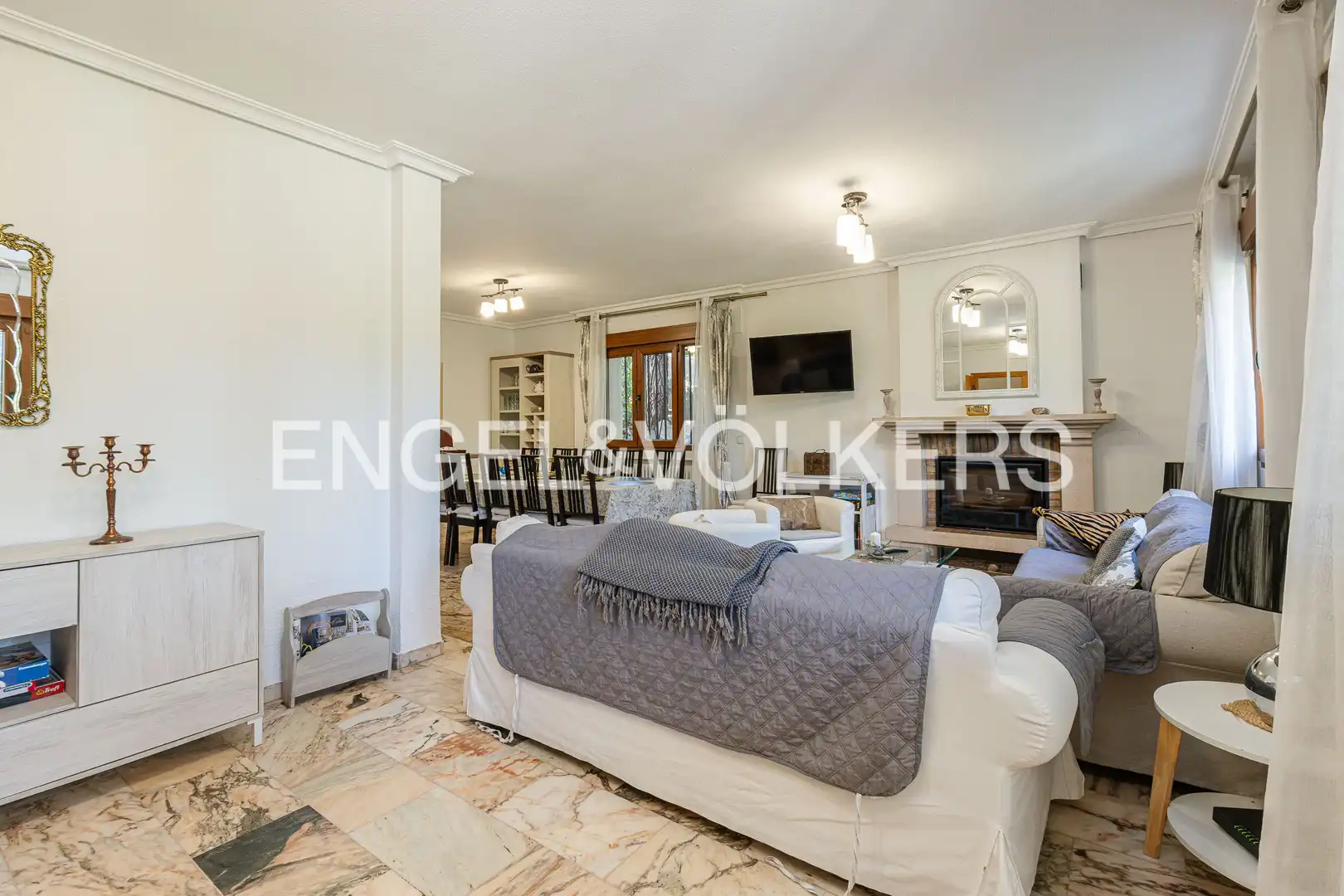Sala de estar de Casa o chalet de alquiler en Alpedrete con Calefacción y Jardín privado