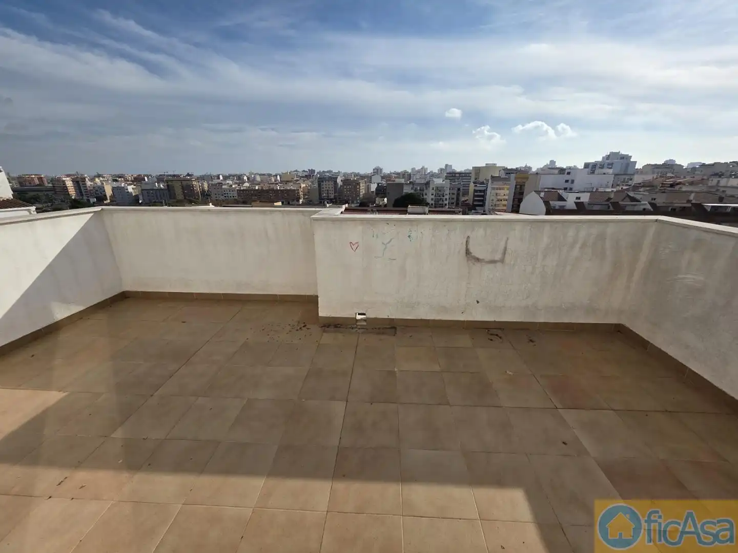 Terraza de Ático en venta en Castellón de la Plana / Castelló de la Plana con Aire acondicionado, Calefacción y Terraza