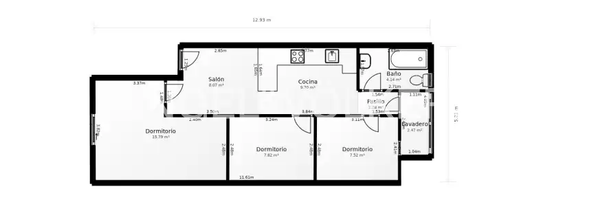 Piso en venta en Barcelona con Aire acondicionado, Calefacción y Parquet