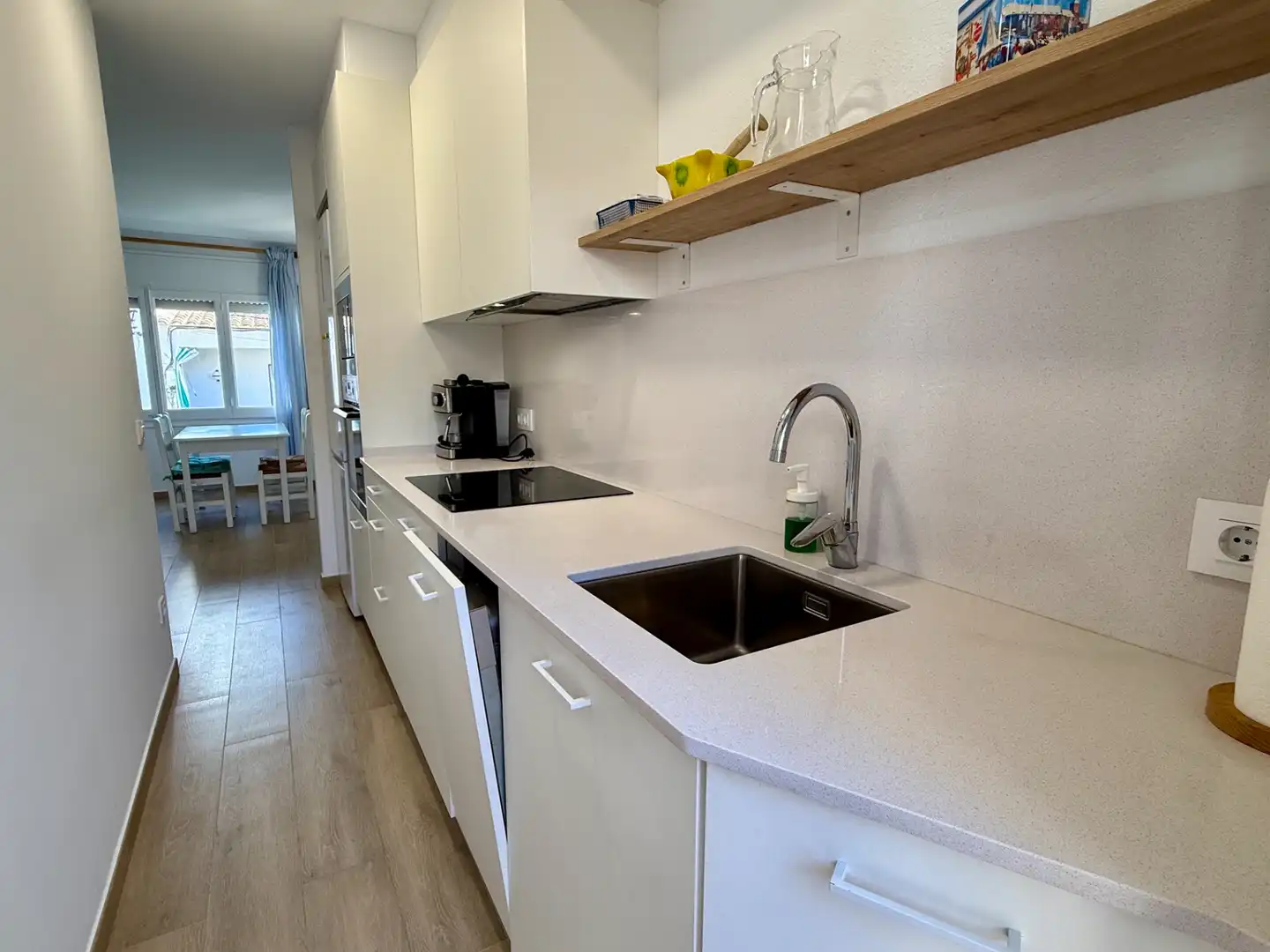Küche von Wohnung zur Miete in Palafrugell mit Klimaanlage, Parkett und Terrasse
