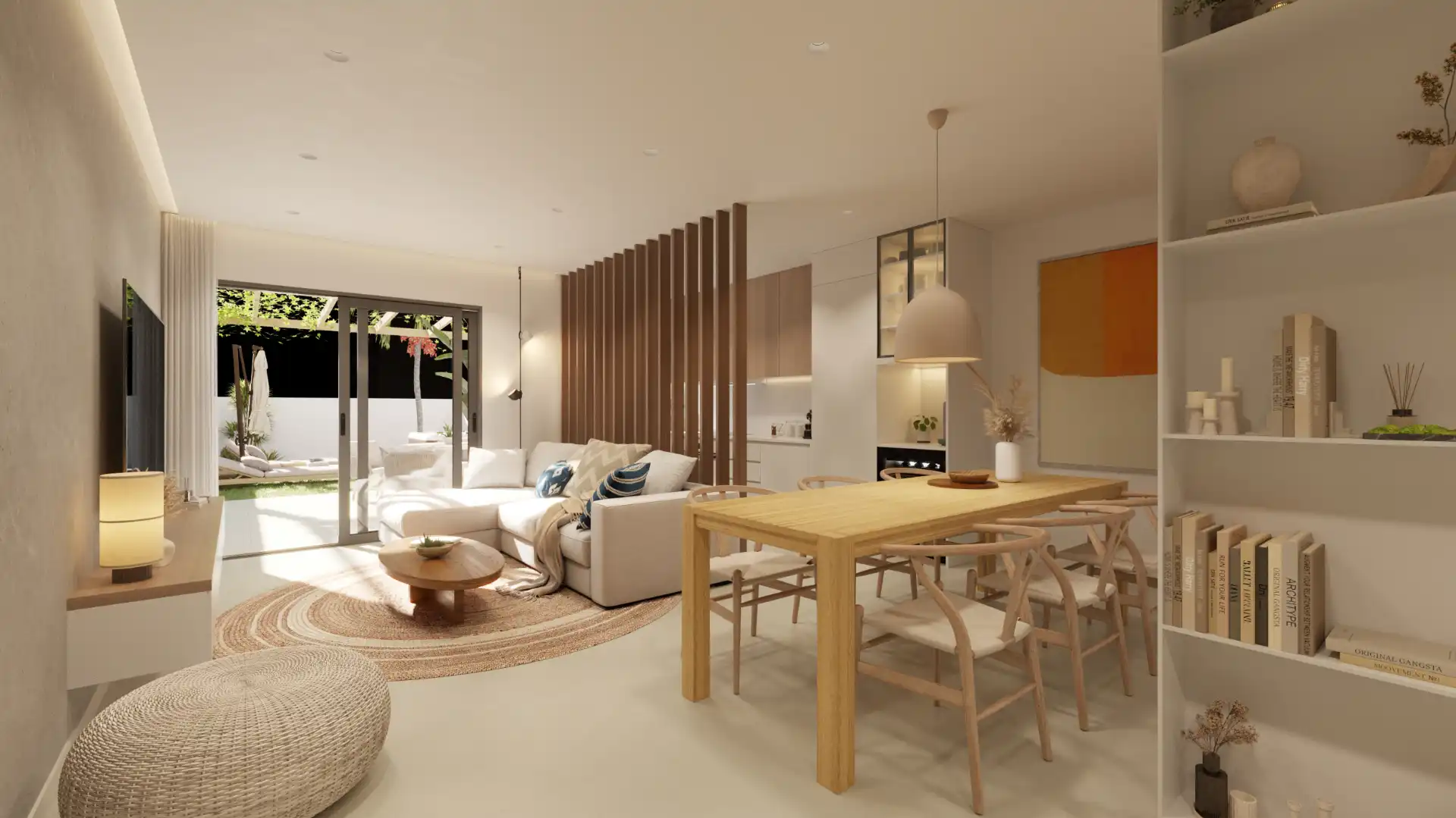 Wohnzimmer von Maisonette zum Verkauf in San Miguel de Abona mit Klimaanlage, Privatgarten und Terrasse