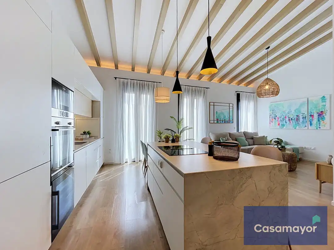 Cocina de Piso en venta en Alicante / Alacant con Aire acondicionado, Calefacción y Terraza