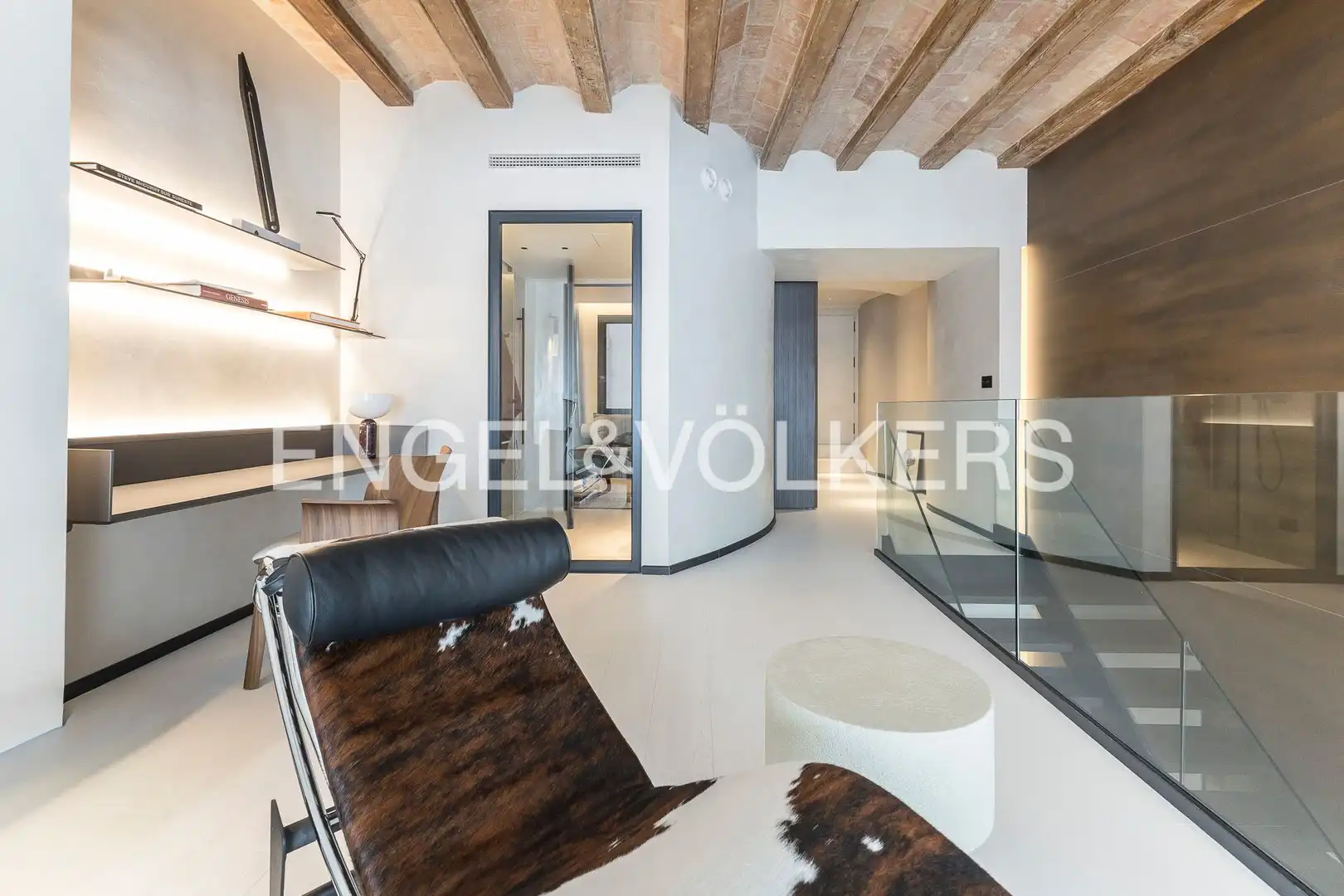 Wohnzimmer von Wohnung zur Miete in Barcelona mit Klimaanlage, Heizung und Parkett