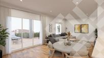 Living room of Attic for sale in  Barcelona Capital  with Air Conditioner, Heating and Parquet flooring