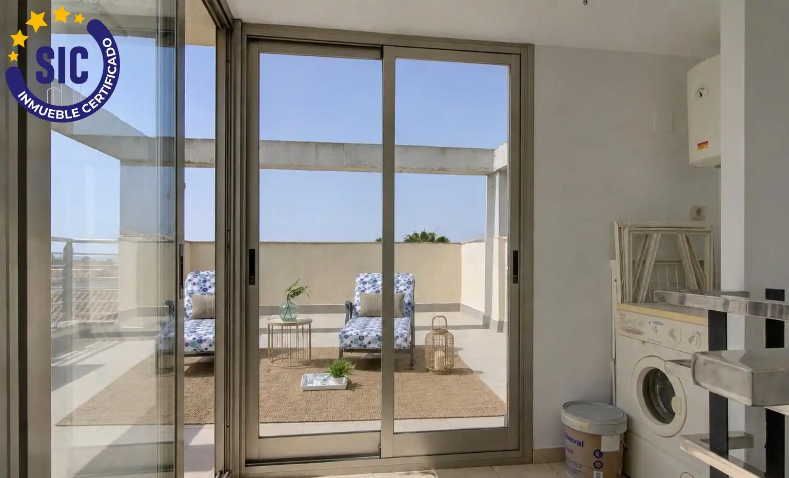 Terraza de Casa adosada en venta en Chilches / Xilxes con Jardín privado, Terraza y Amueblado