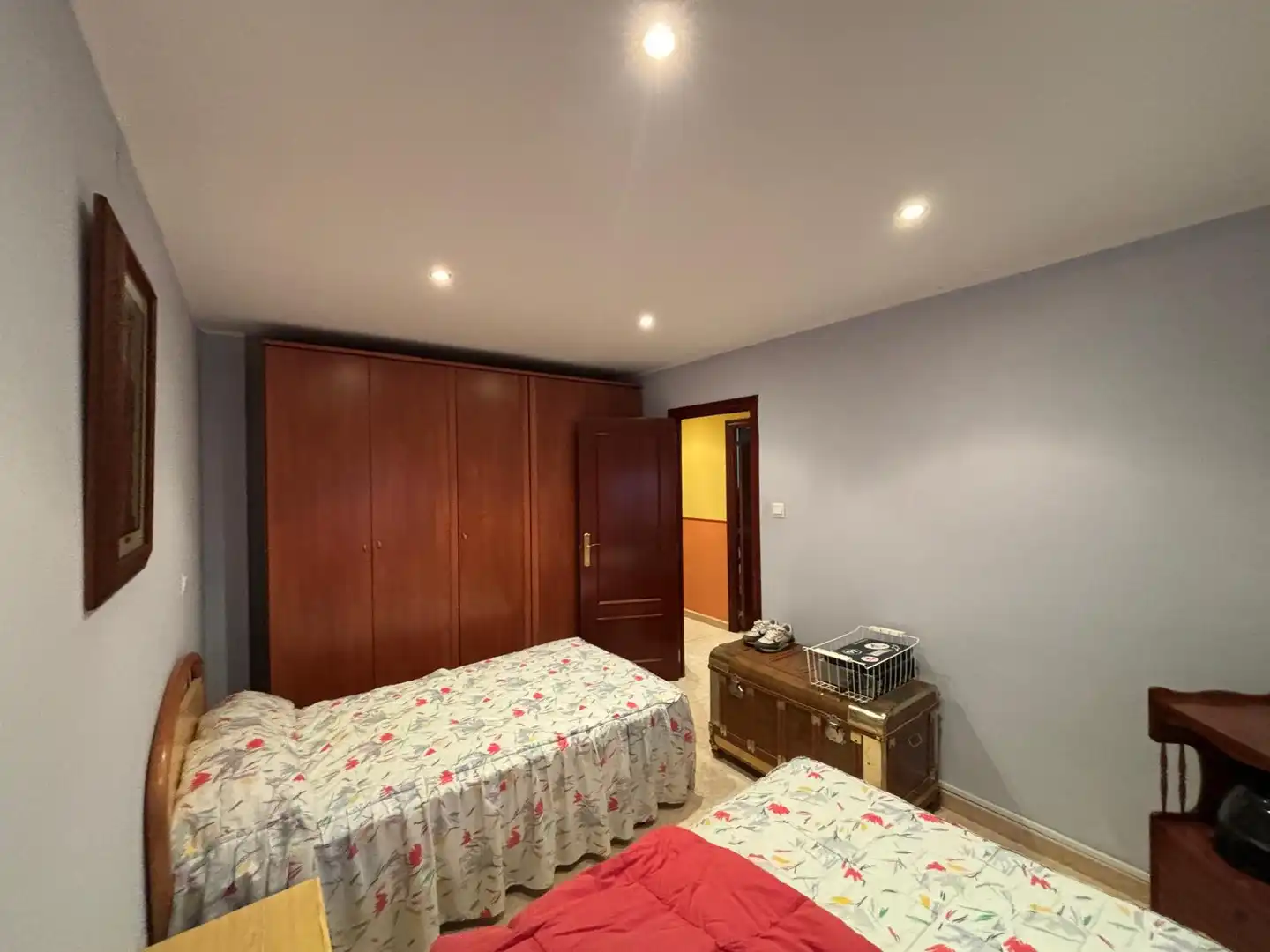 Schlafzimmer von Wohnung zum Verkauf in Zuera mit Klimaanlage, Heizung und Privatgarten