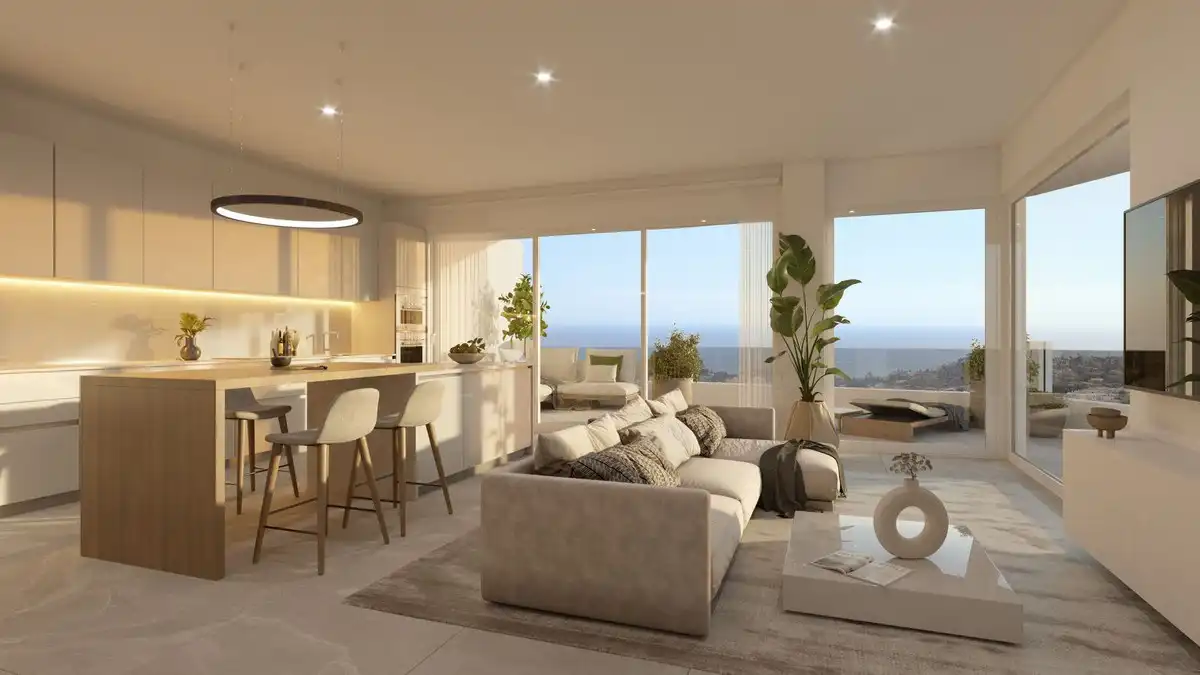 Sala d'estar de Planta baixa en venda en Benalmádena amb Aire condicionat, Jardí privat i Traster