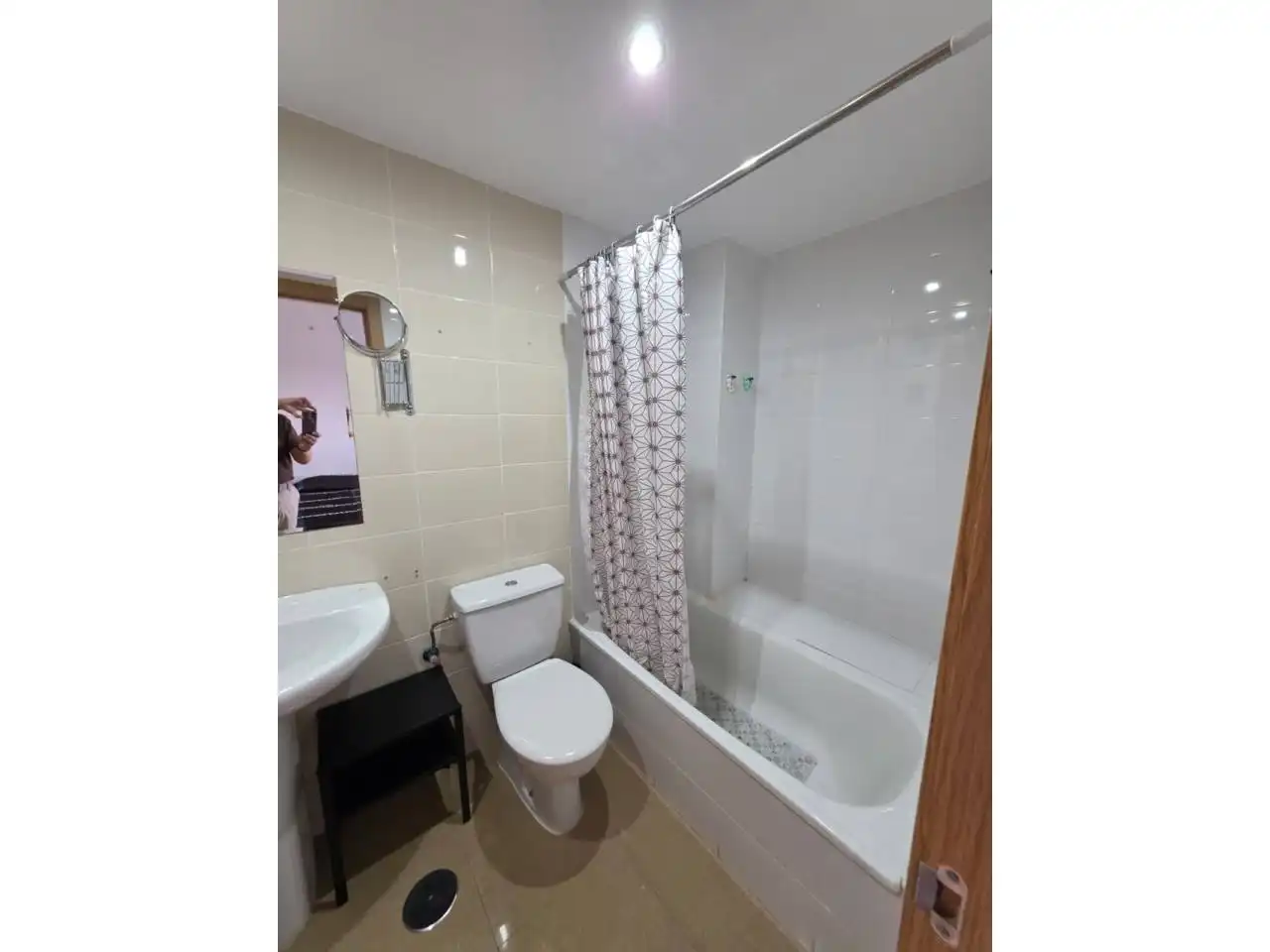 Baño de Piso de alquiler en Badajoz con Aire acondicionado, Amueblado y Balcón