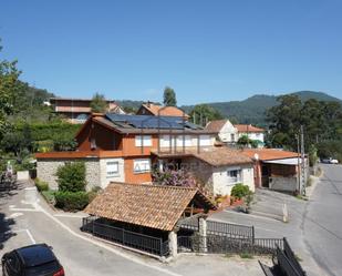 Exterior view of Country house for sale in Moaña  with Terrace, Swimming Pool and Balcony