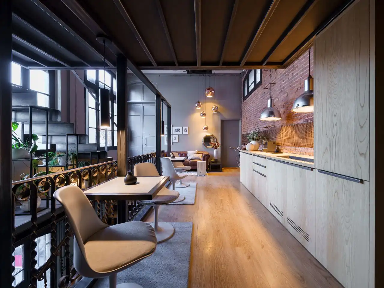Cocina de Oficina de alquiler en Barcelona con Aire acondicionado, Calefacción y Amueblado