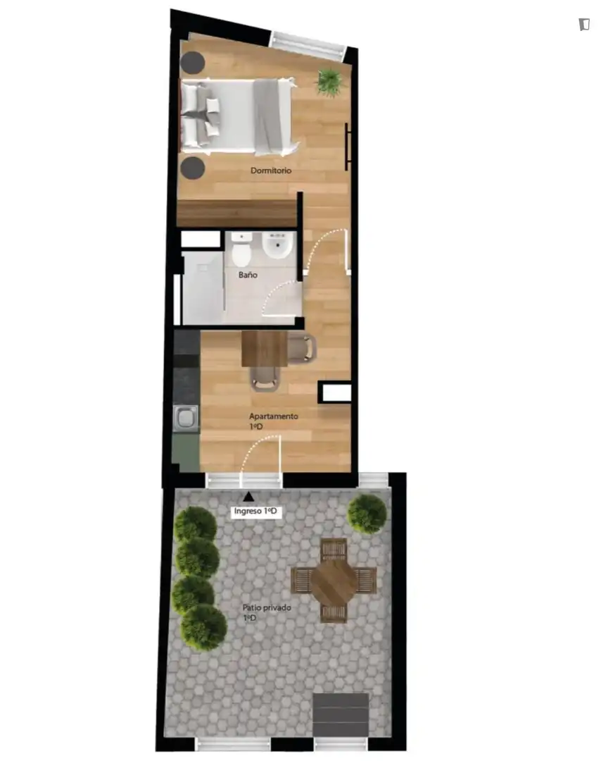 Apartments for rent in Madrid  with Air Conditioner, Heating and Furnished