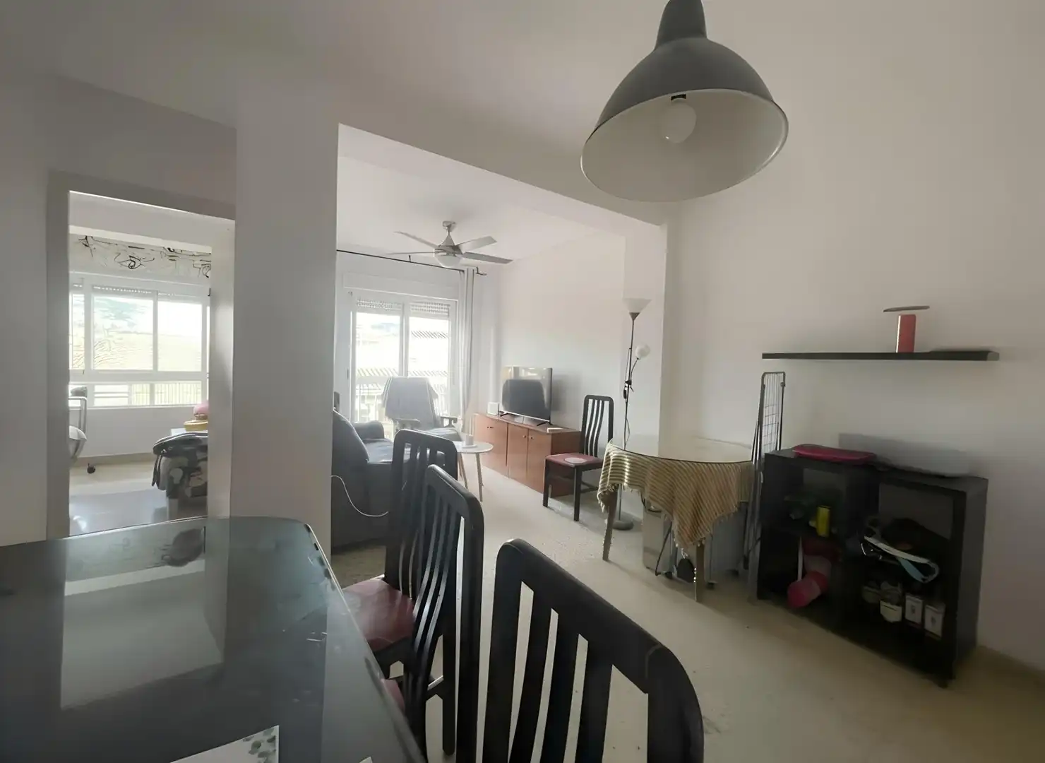 Sala d'estar de Àtic de lloguer en Granada amb Terrassa