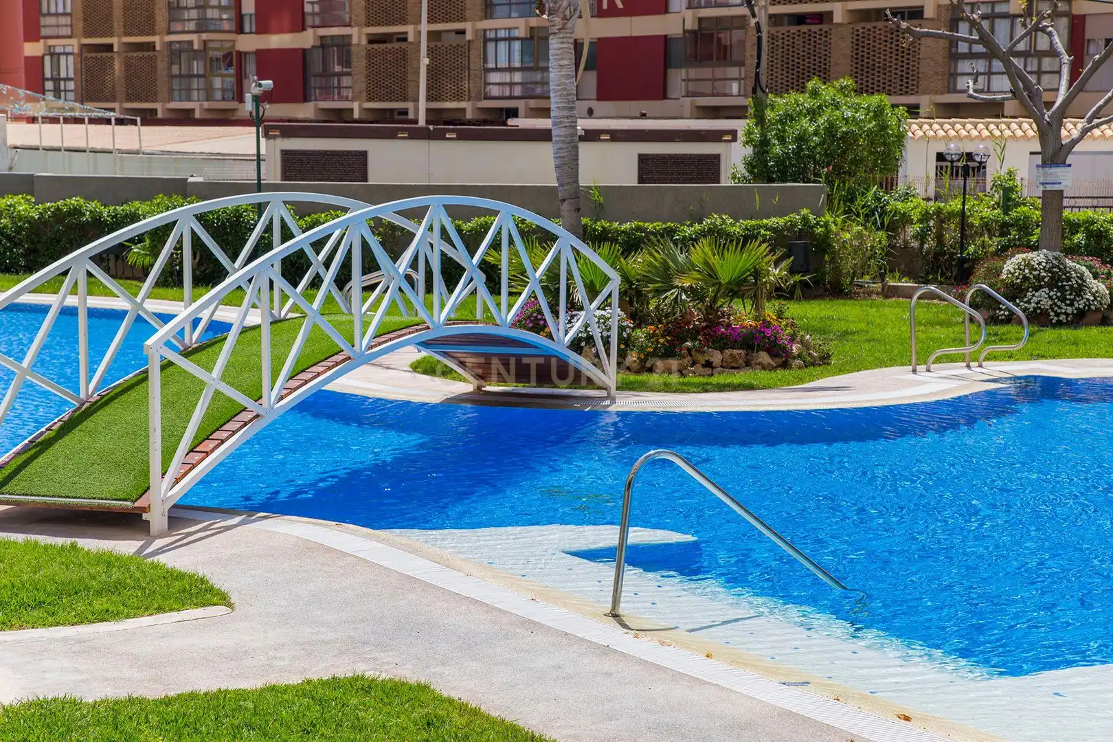 Schwimmbecken von Wohnung zur Miete in Calpe / Calp mit Klimaanlage, Möbliert und Waschmaschine