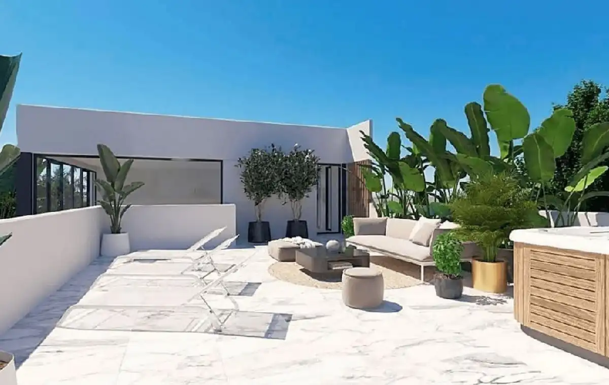 Terraza de Casa o chalet en venta en Marbella con Aire acondicionado, Jardín privado y Terraza