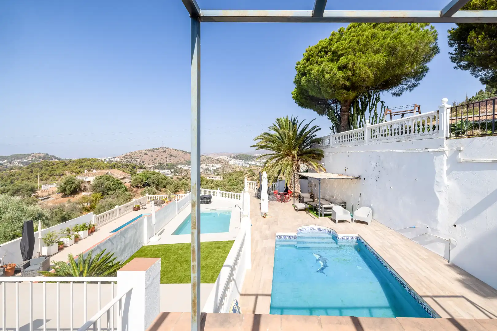 Piscina de Casa adosada en venta en Málaga con Aire acondicionado, Calefacción y Jardín privado