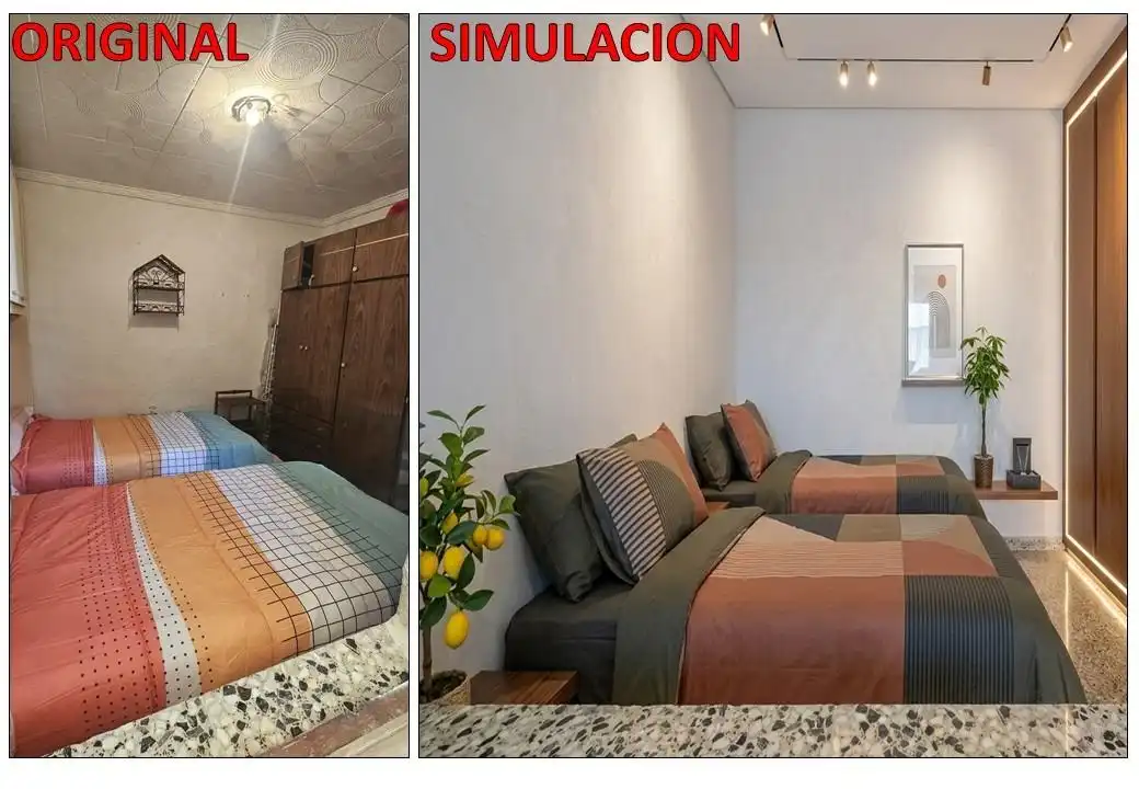 Habitación de Casa adosada en venta en Torrevieja con Jardín privado, Trastero y Amueblado