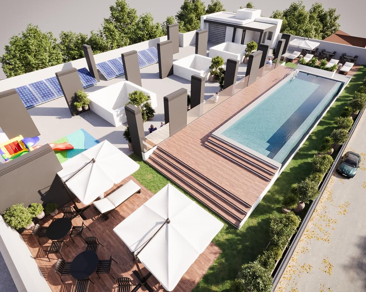 Piscina de Piso en venta en Elche / Elx con Terraza, Piscina y Piscina comunitaria