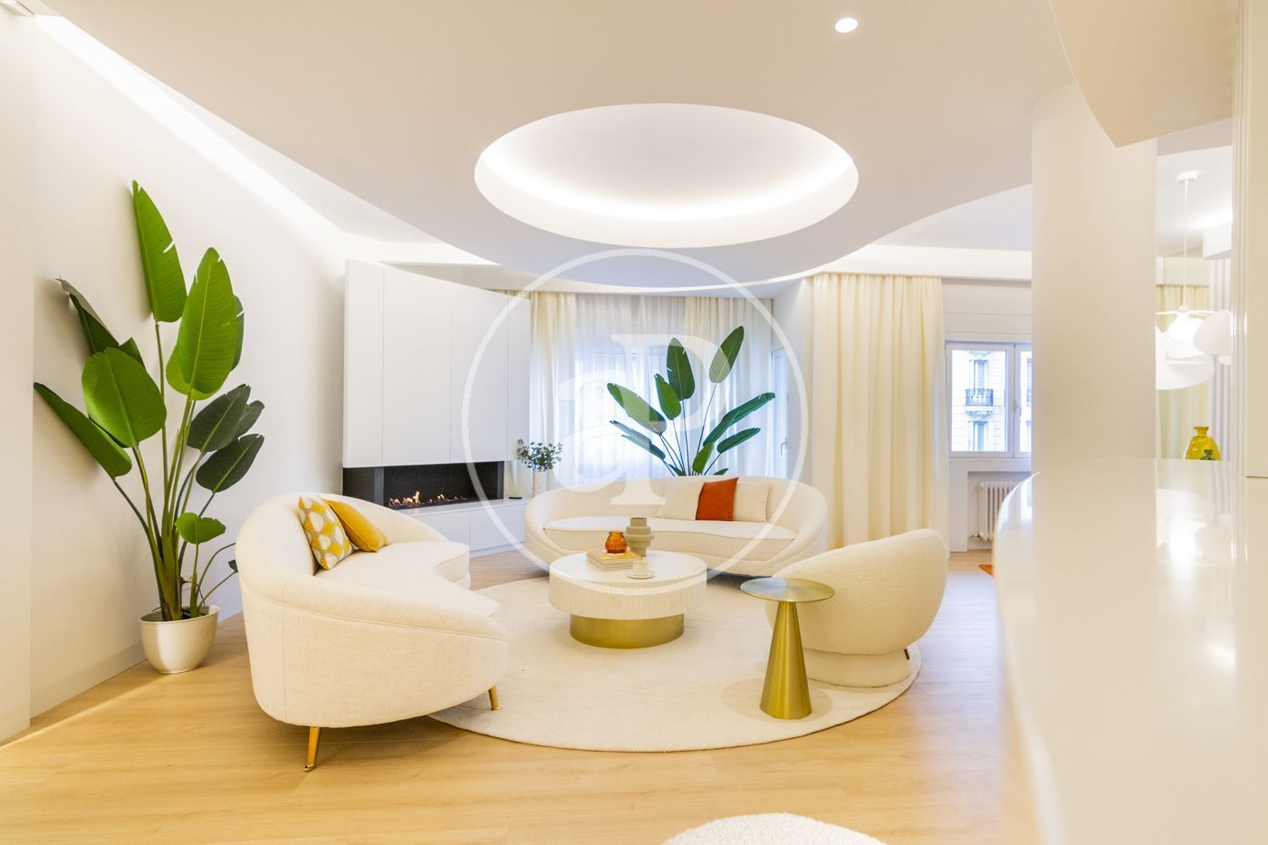 Sala d'estar de Pis de lloguer en  Madrid Capital amb Aire condicionat, Calefacció i Terrassa