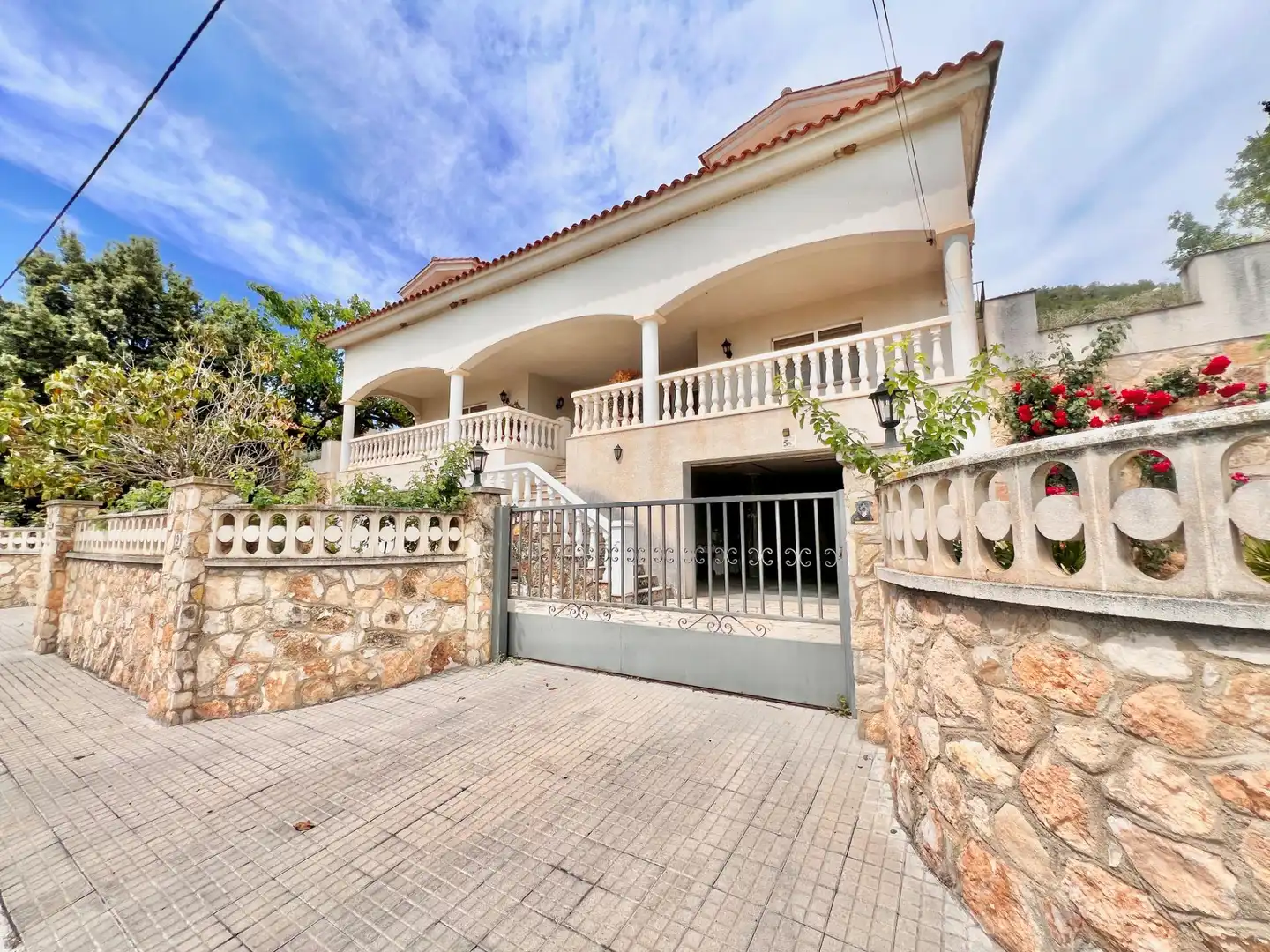 Exterior view of Houses for sale in Vespella de Gaià  with Heating, Terrace and Swimming Pool
