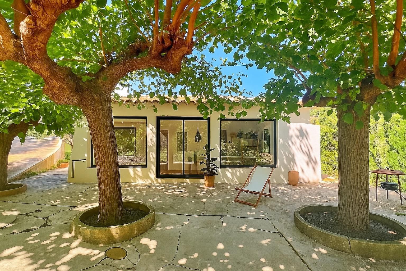 Vista exterior de Casa o chalet en venta en Alfara de Carles con Jardín privado