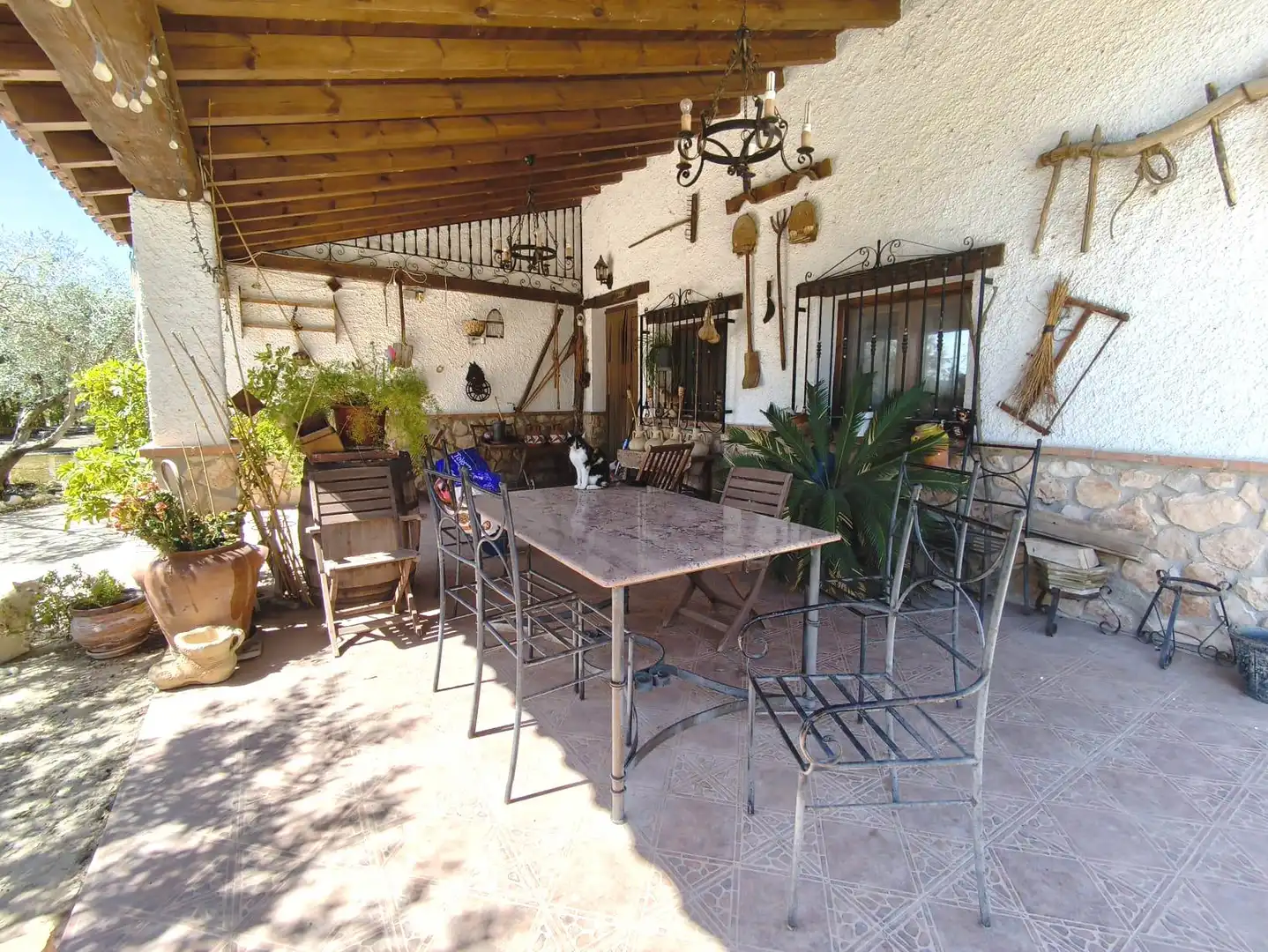 Terraza de Finca rústica en venta en Vélez-Blanco con Aire acondicionado, Calefacción y Jardín privado