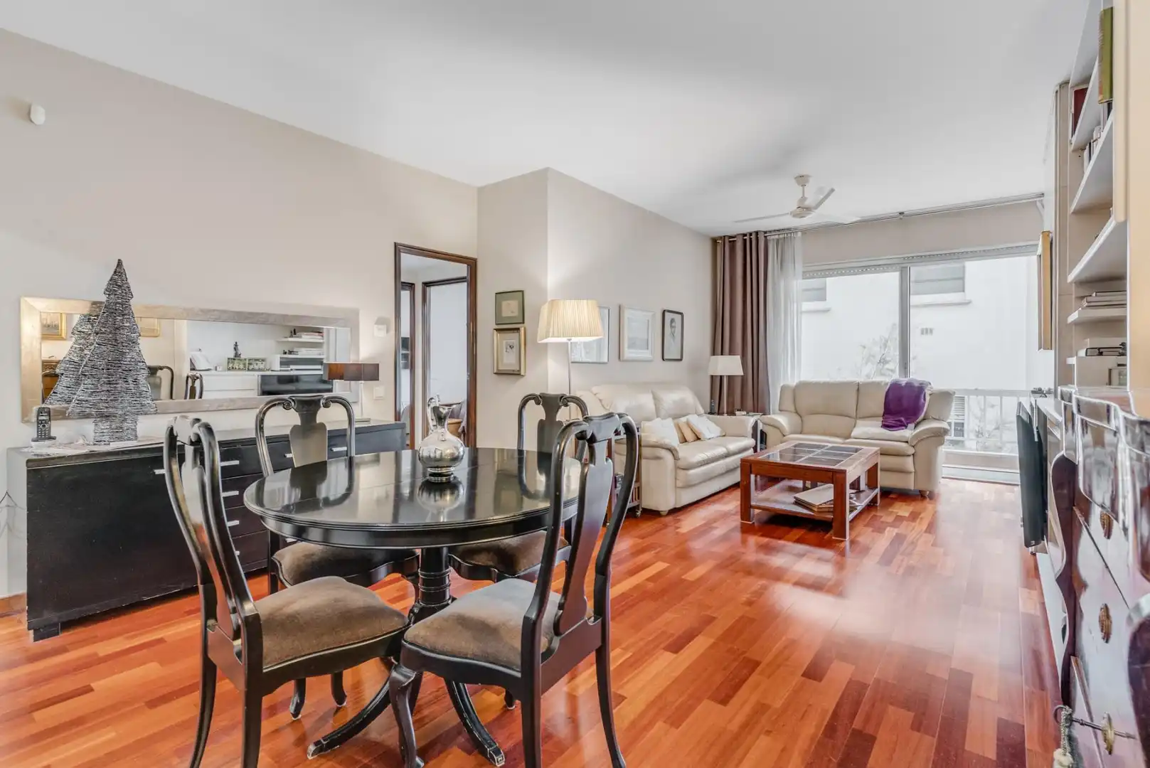 Sala de estar de Piso en venta en  Barcelona Capital con Aire acondicionado, Calefacción y Parquet