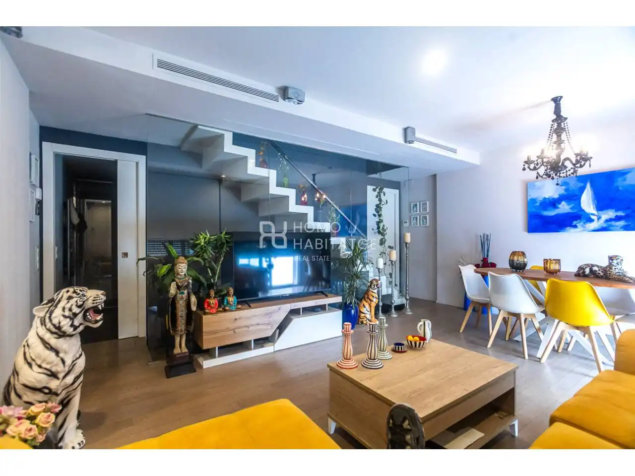 Sala de estar de Casa o chalet en venta en Sabadell con Aire acondicionado, Calefacción y Terraza