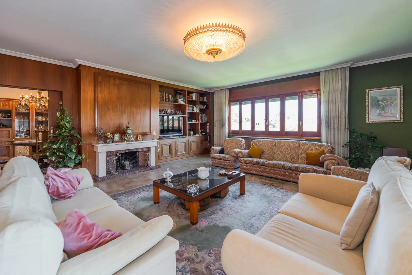 Living room of Houses for sale in El Molar (Madrid)  with Air Conditioner, Heating and Private garden