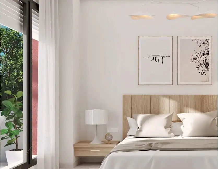 Dormitori de Apartament en venda en Mijas amb Aire condicionat, Jardí privat i Terrassa