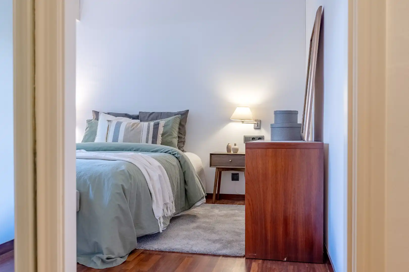 Bedroom of Flat for rent in Sant Andreu de Llavaneres  with Air Conditioner, Heating and Private garden