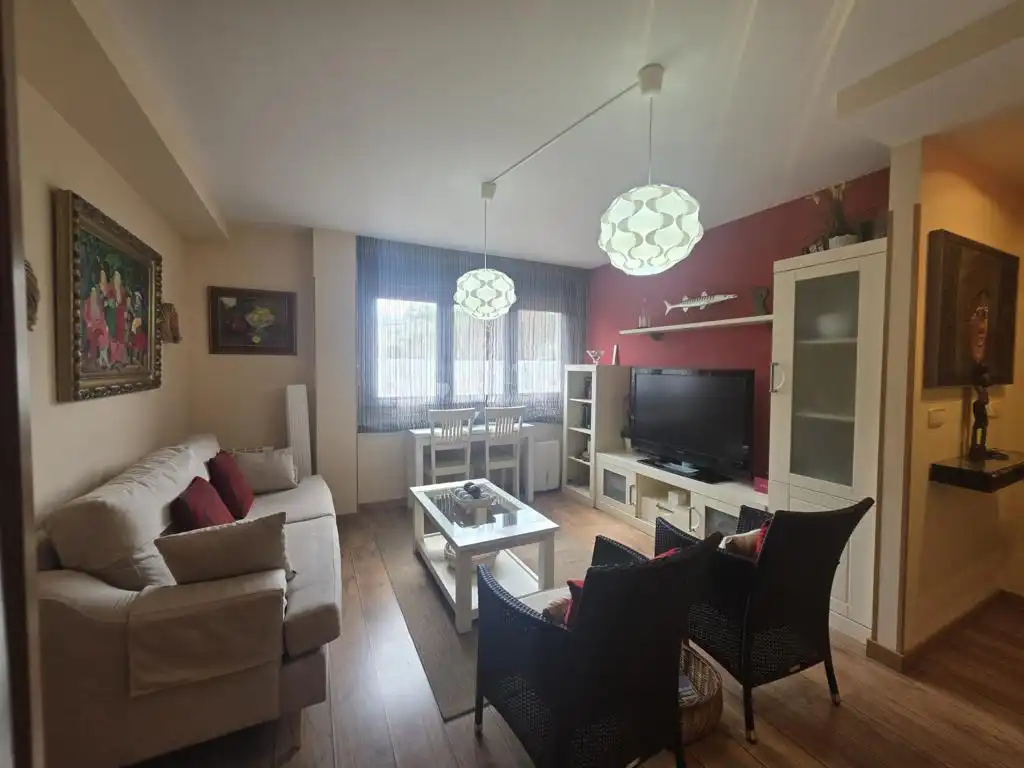 Sala d'estar de Apartament en venda en Boiro amb Calefacció, Parquet i Traster