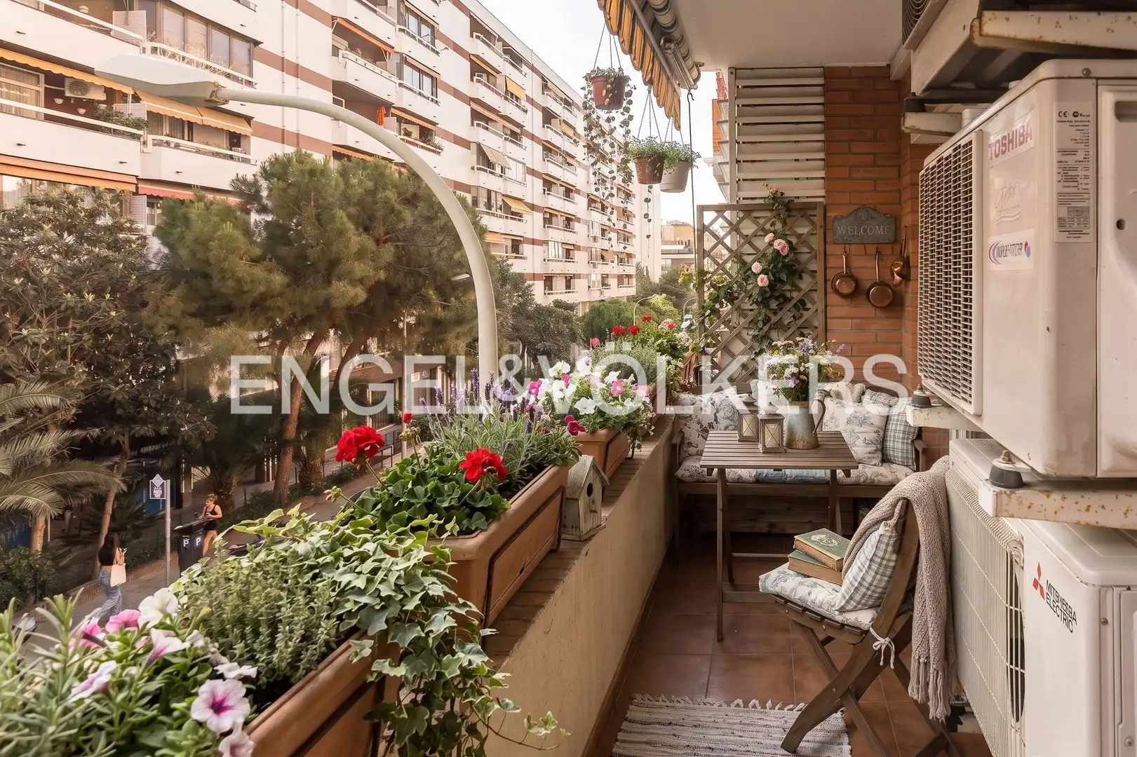 Balcony of Flat for sale in Barcelona  with Air Conditioner, Heating and Furnished