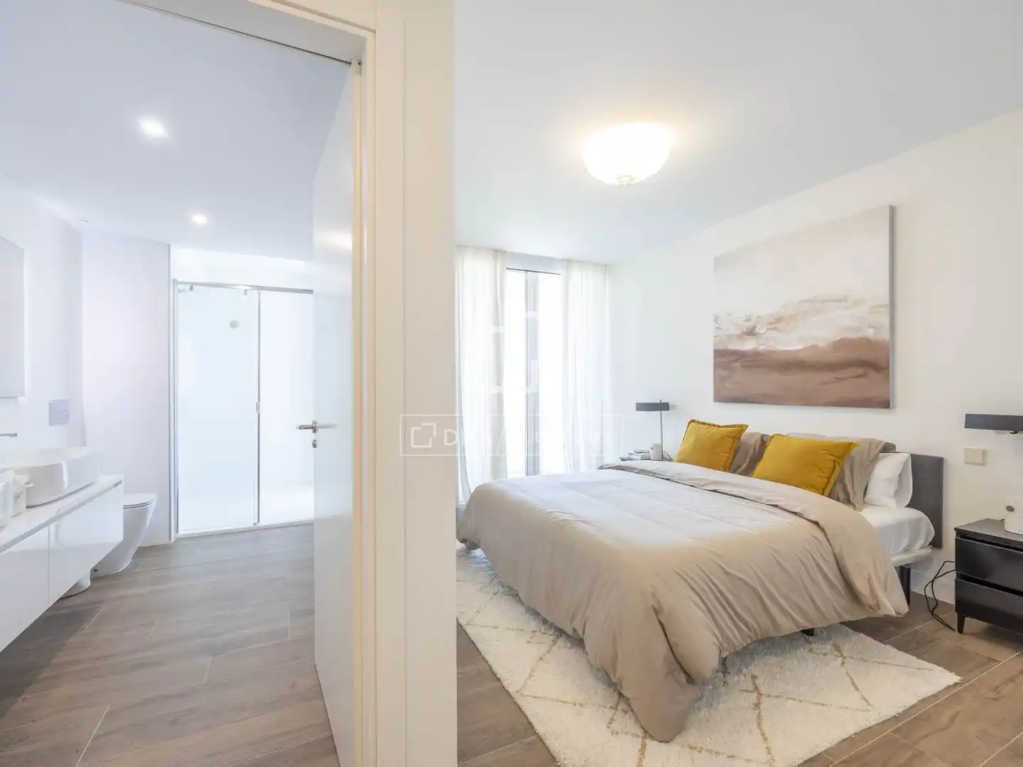 Schlafzimmer von Dachboden zum Verkauf in Valencia mit Klimaanlage, Heizung und Terrasse