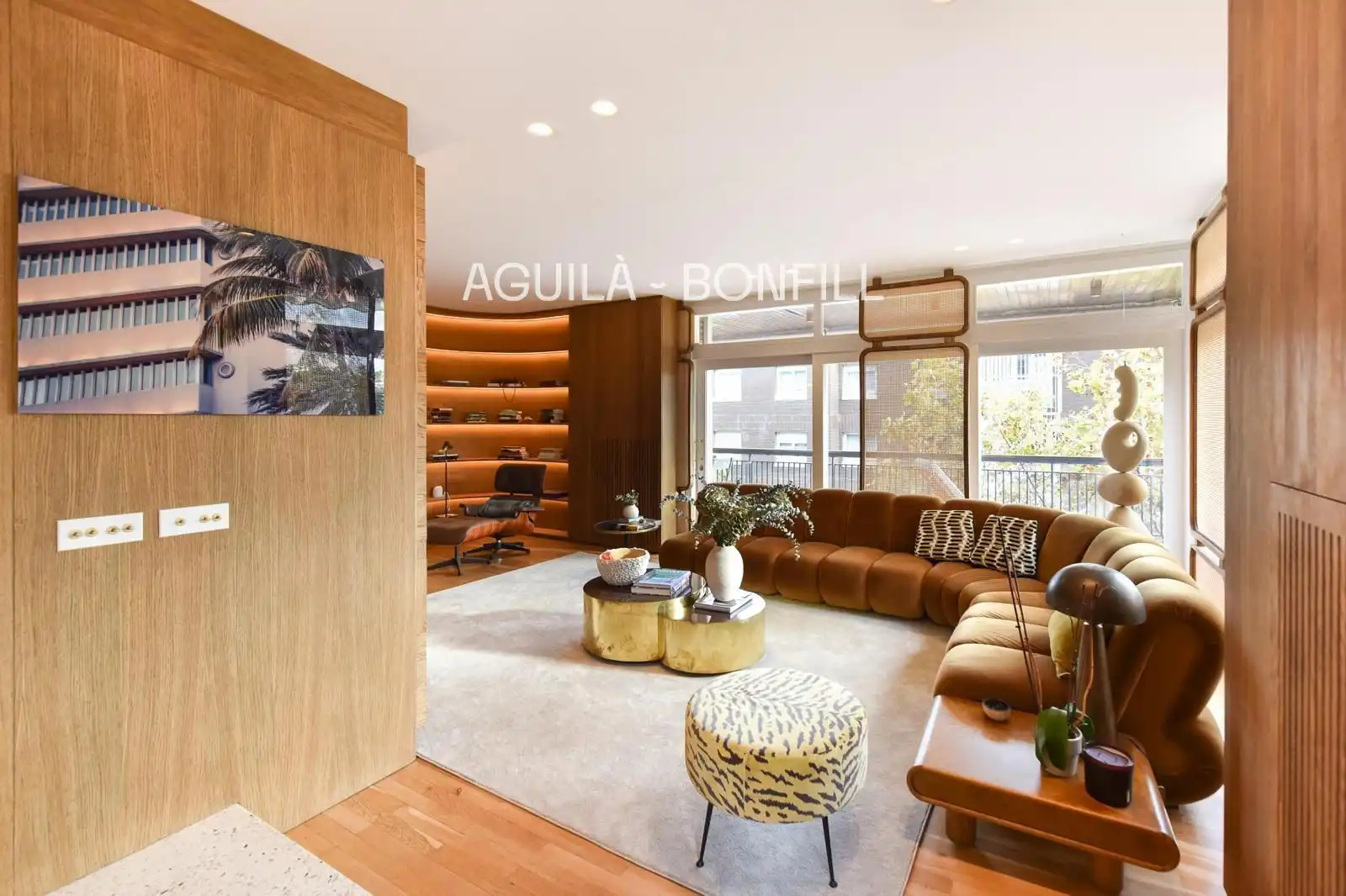 Living room of Flat for sale in Barcelona  with Air Conditioner, Heating and Parquet flooring