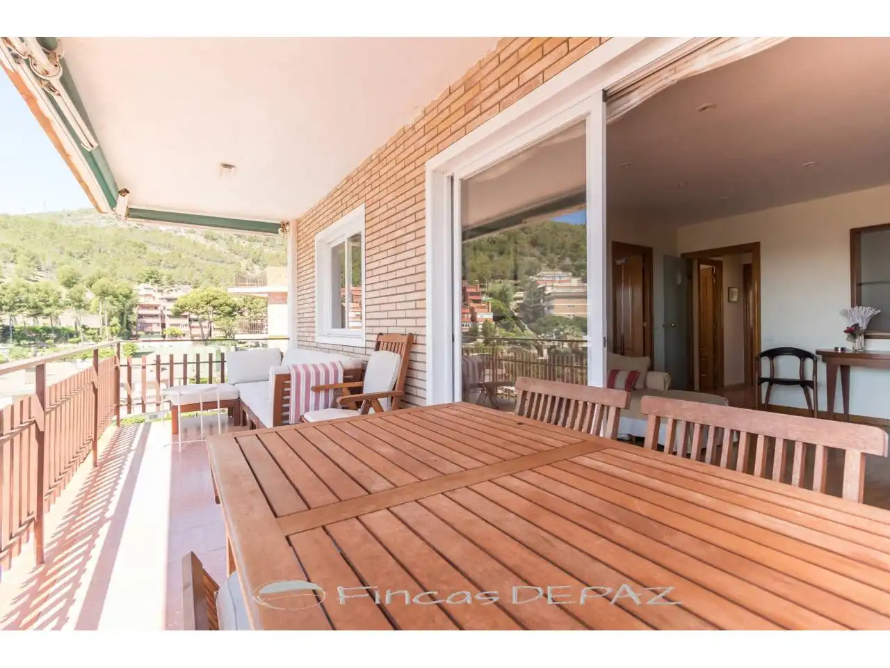 Terraza de Apartamento de alquiler en Castelldefels con Parquet, Terraza y Amueblado