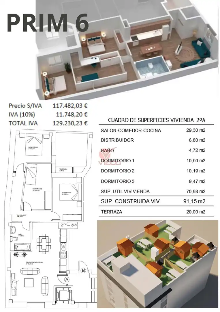 Piso en venta en Fuentes con Aire acondicionado, Calefacción y Terraza