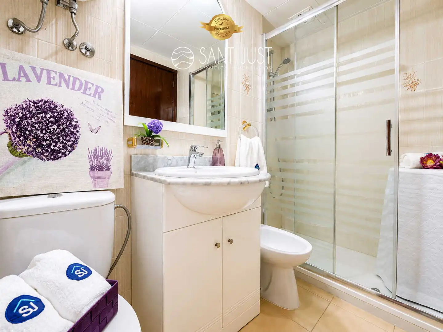 Badezimmer von Wohnungen zum Verkauf in Vila-seca mit Terrasse, Möbliert und Waschmaschine