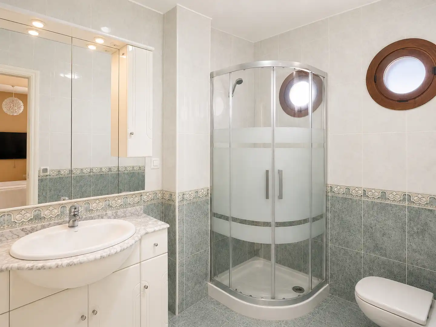 Badezimmer von Haus oder Chalet zur Miete in Almería mit Privatgarten, Terrasse und Schwimmbad