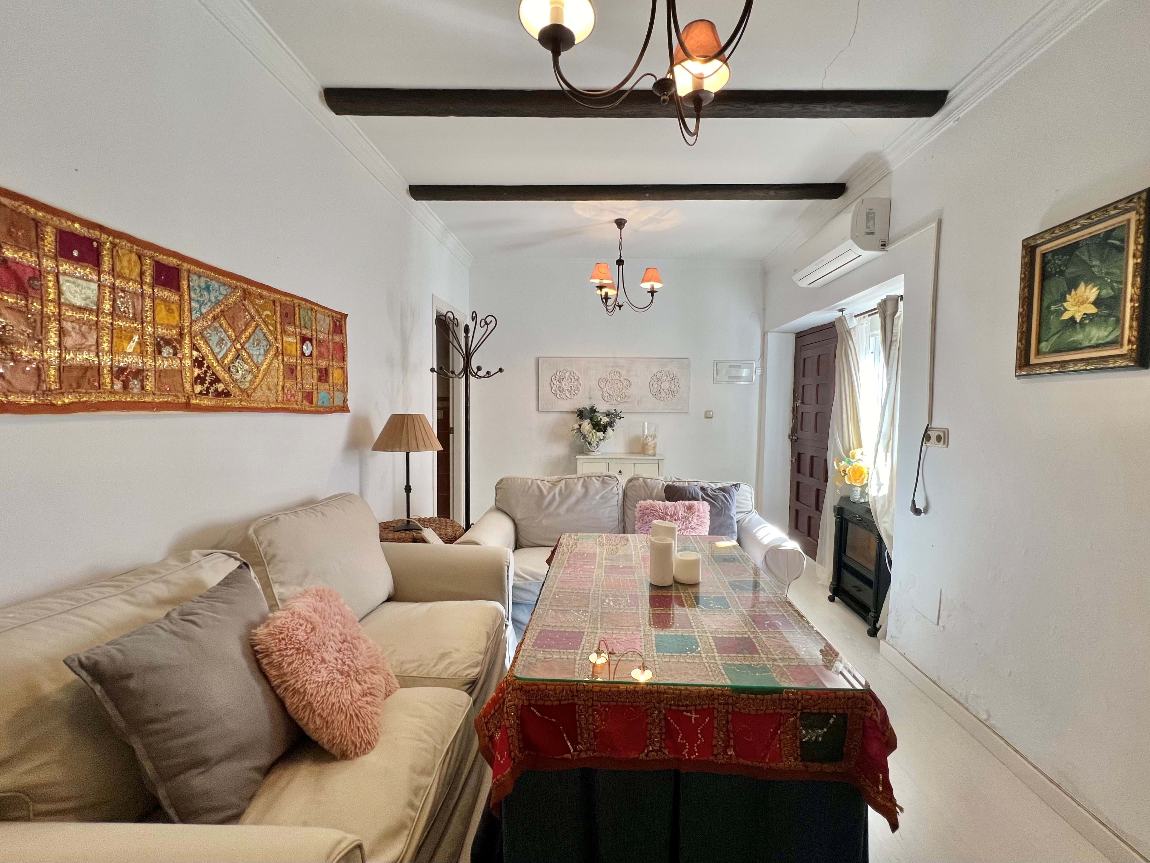 Living room of Flat for sale in Ronda  with Air Conditioner and Terrace