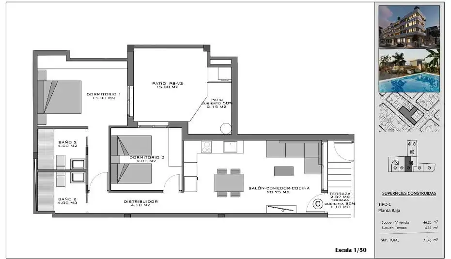 Apartament amb terrassa en venda a Santa Pola ciudad, imagen 12
