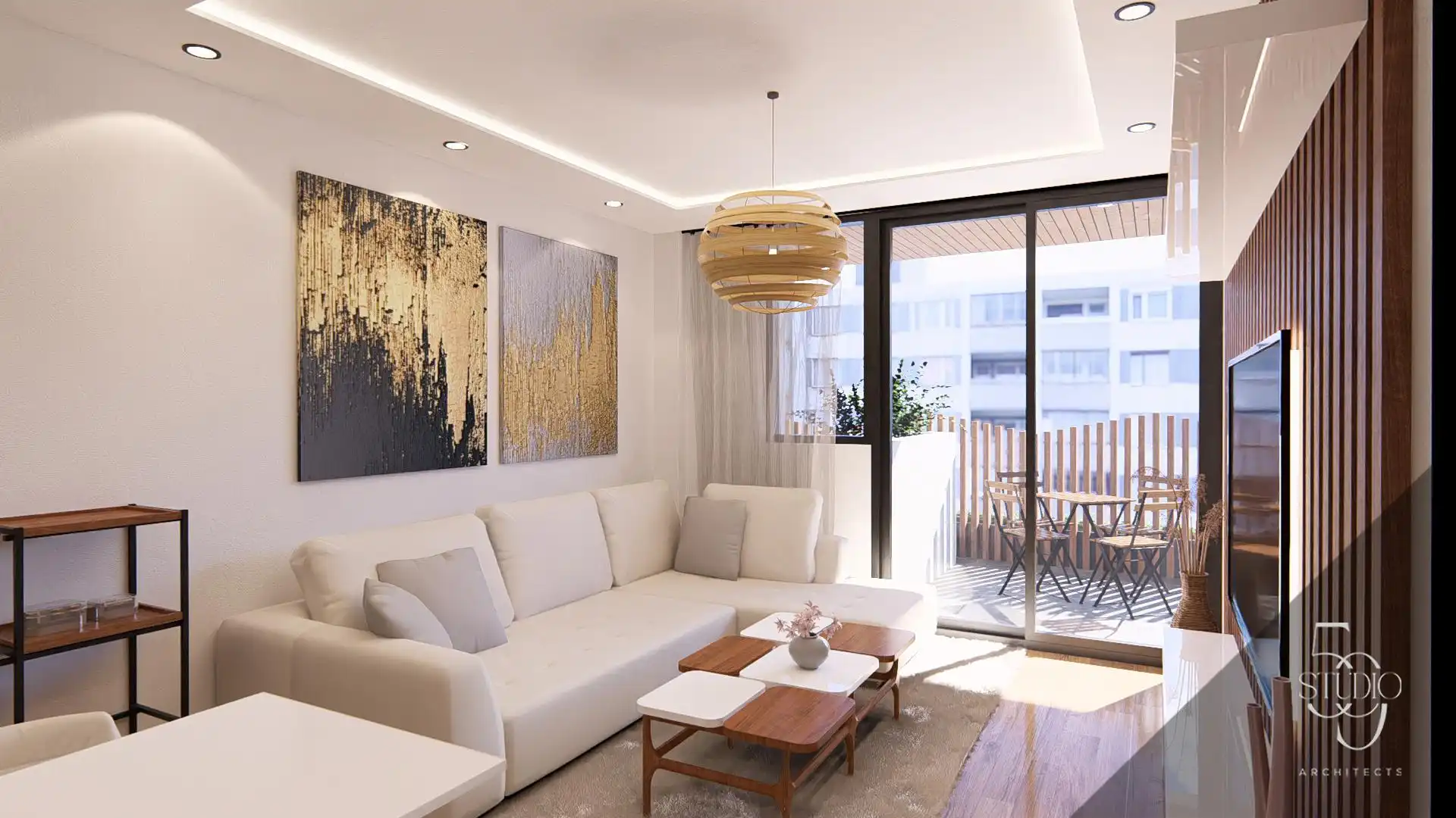 Sala de estar de Apartamento en venta en Fuengirola con Aire acondicionado, Calefacción y Balcón