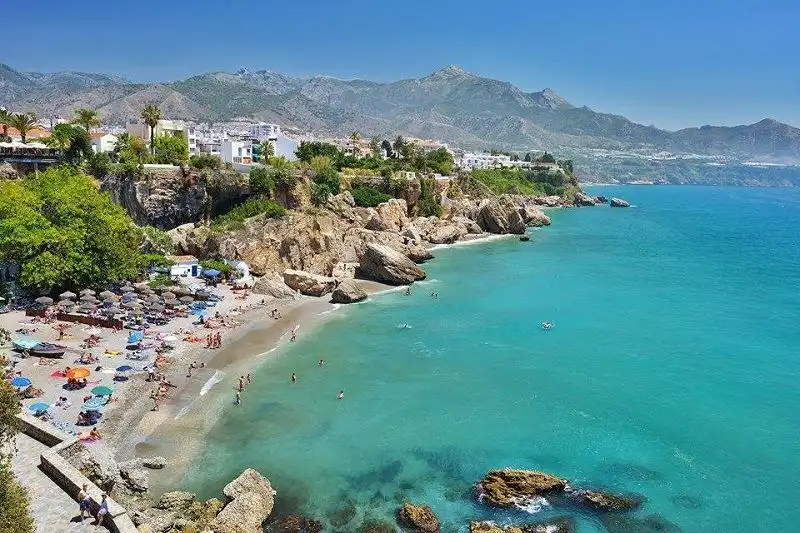 Exterior view of Flat for sale in Torrox  with Air Conditioner, Storage room and Community pool