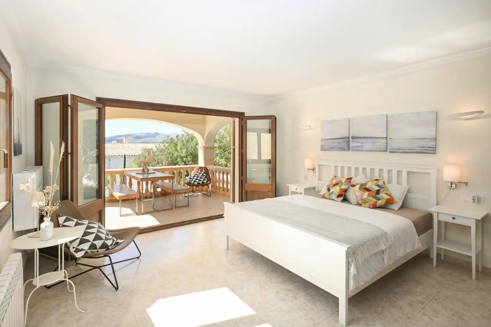 Schlafzimmer von Country house zum Verkauf in Capdepera mit Heizung, Terrasse und Abstellraum