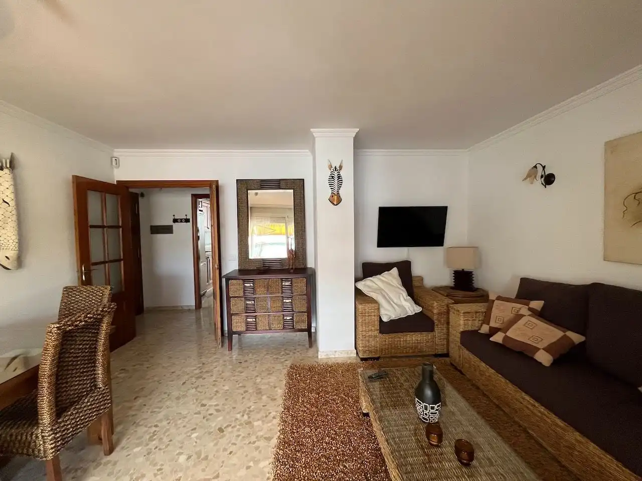 Sala de estar de Ático de alquiler en Vélez-Málaga con Aire acondicionado, Calefacción y Terraza