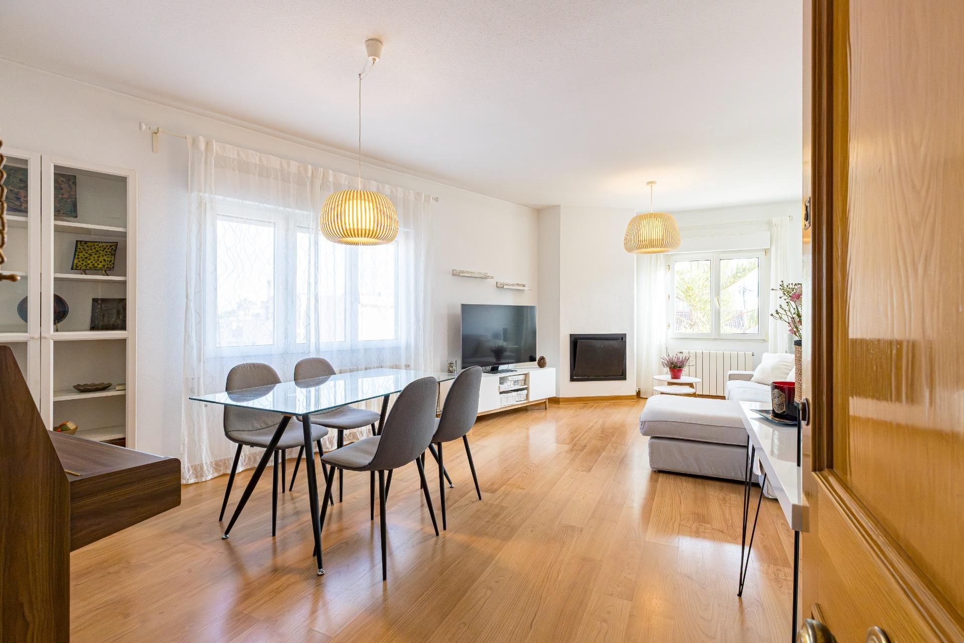 Living room of Flat for sale in  Murcia Capital  with Air Conditioner, Private garden and Storage room