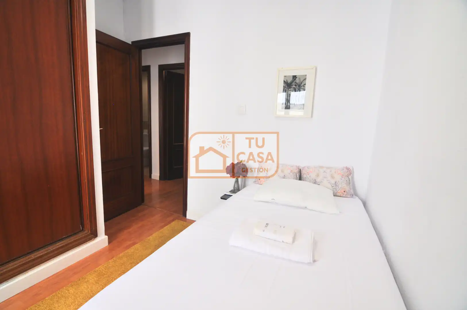 Bedroom of Flat for rent in Cáceres  with Air Conditioner, Heating and Parquet flooring