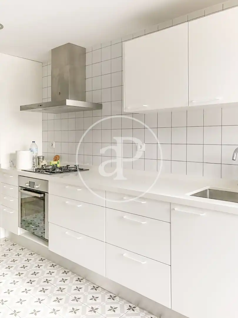 Küche von Wohnung zur Miete in Valencia mit Klimaanlage, Heizung und Möbliert