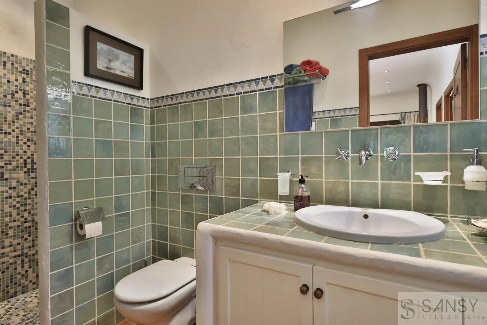 Bathroom of Houses for sale in Jávea / Xàbia  with Air Conditioner, Heating and Terrace