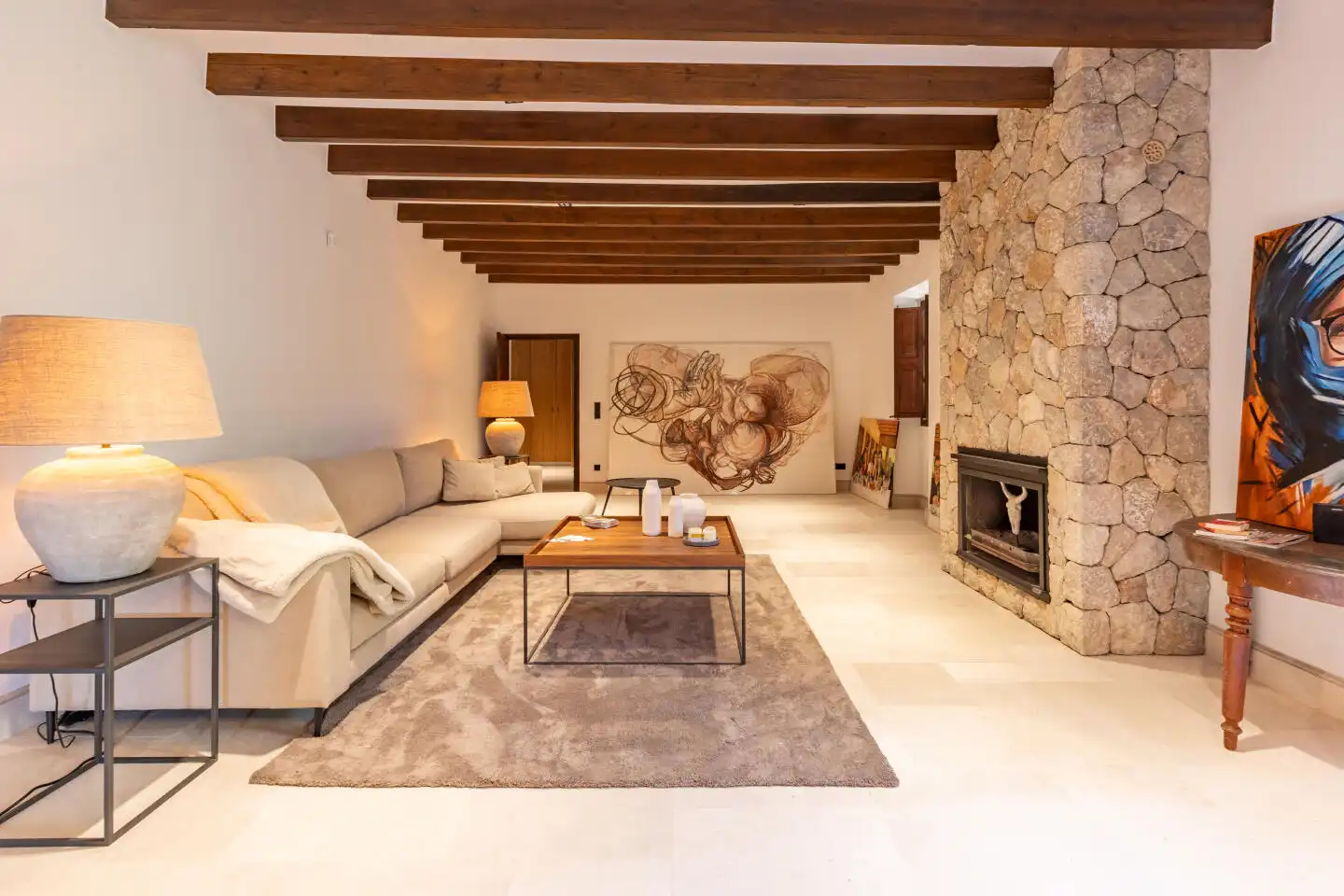 Sala d'estar de Finca rústica en venda en  Palma de Mallorca