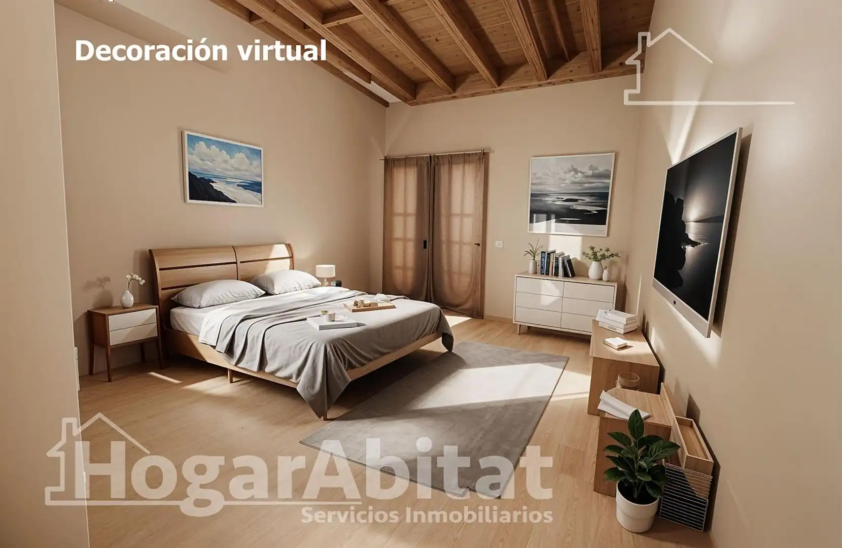 Wohnzimmer von Wohnung zum Verkauf in Gandia mit Klimaanlage, Heizung und Balkon